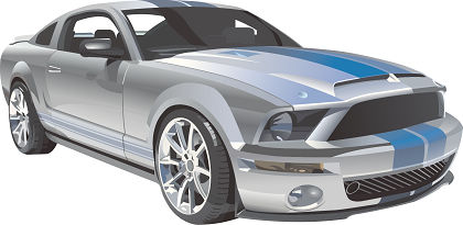 free vector Free Ford Mustang Racing  Vector